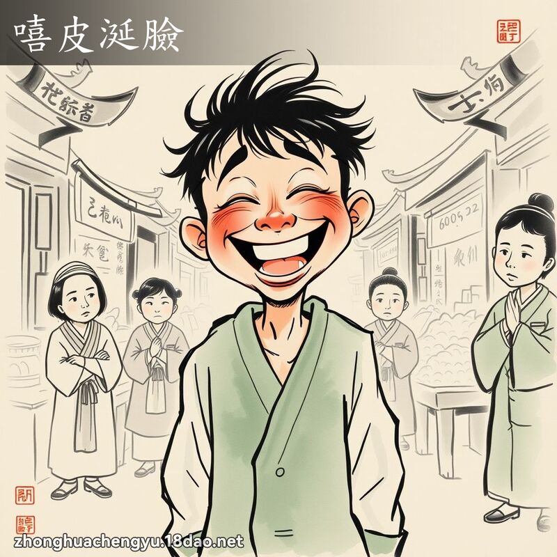 嘻皮涎臉 配图