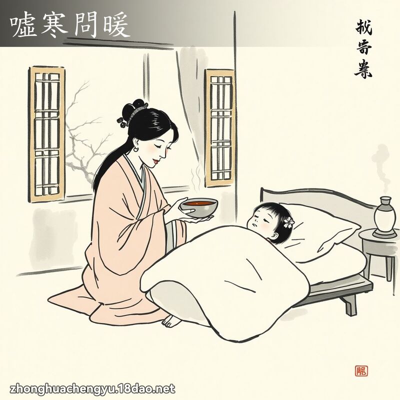 噓寒問暖 配图