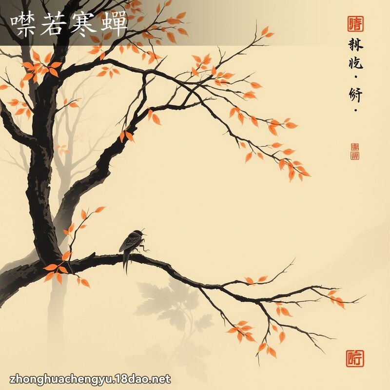噤若寒蟬 配图
