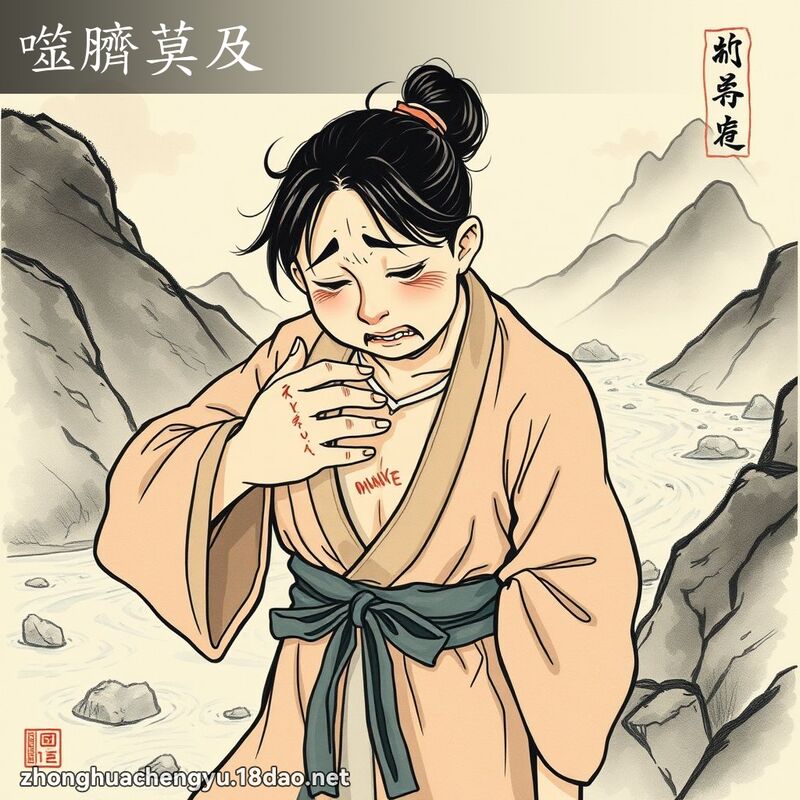 噬臍莫及 - 中華成語配圖