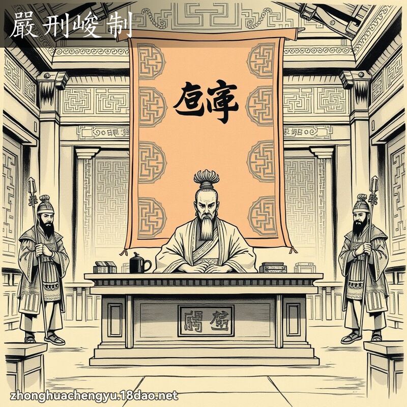 嚴刑峻制 - 中華成語配圖