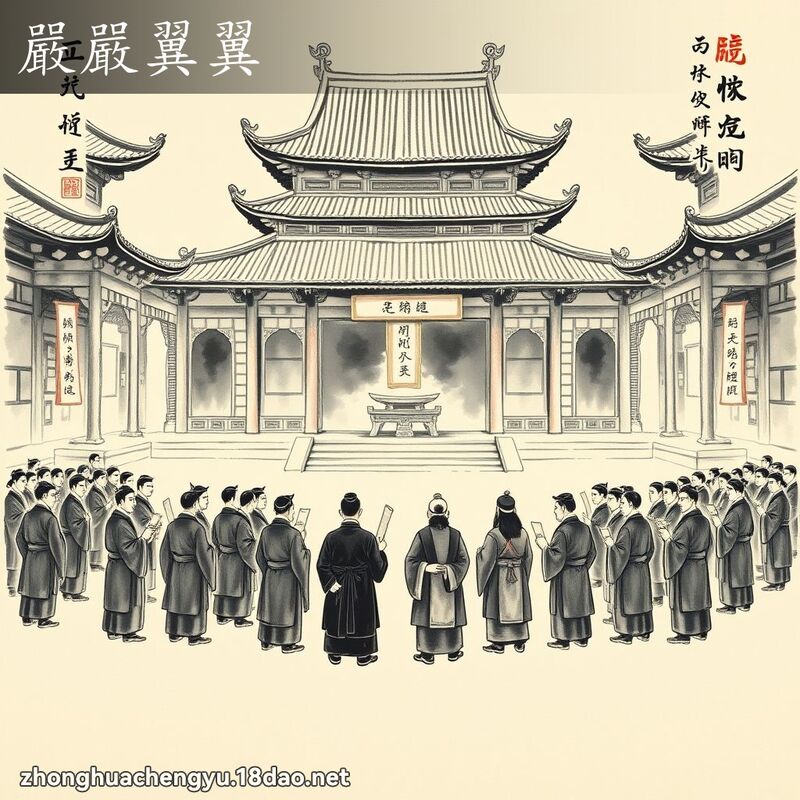 嚴嚴翼翼 配图