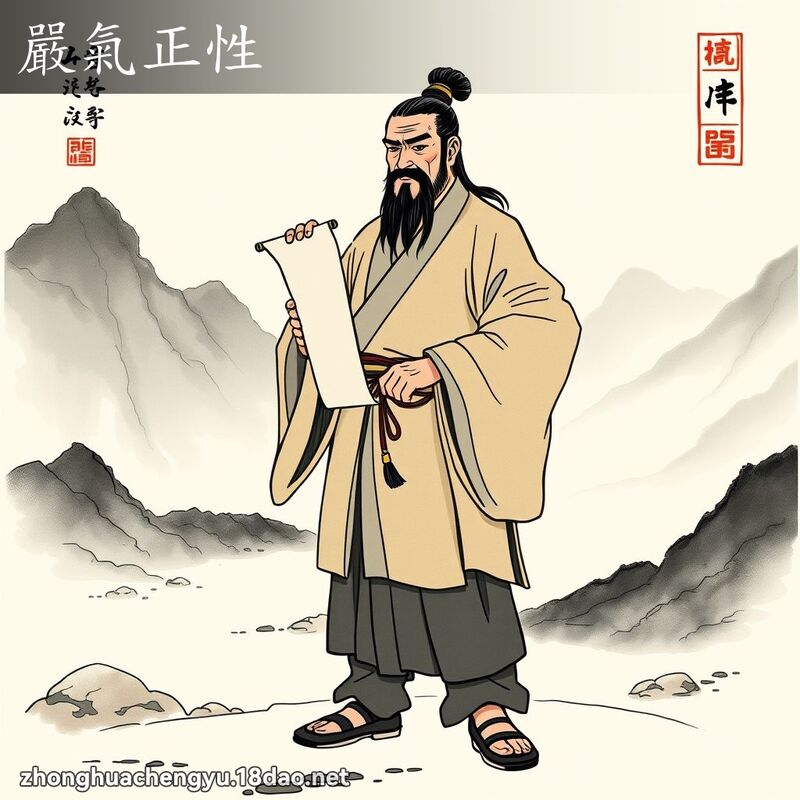 嚴氣正性 配图
