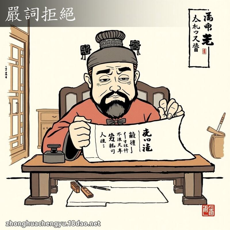 嚴詞拒絕 配图