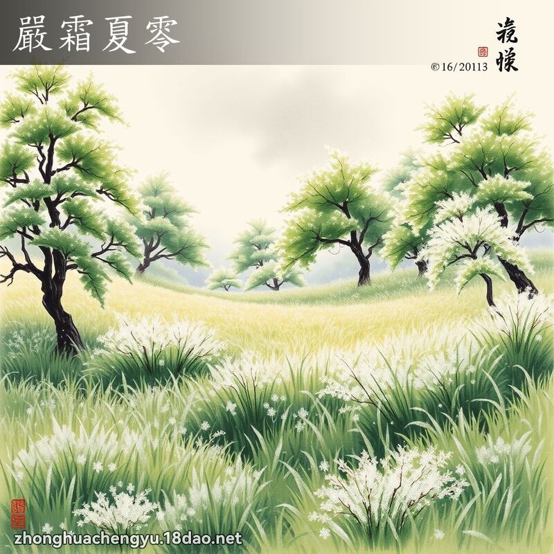 嚴霜夏零 配图