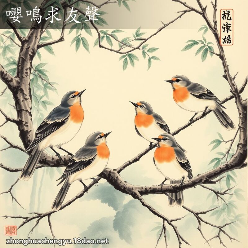 嚶鳴求友聲 配图