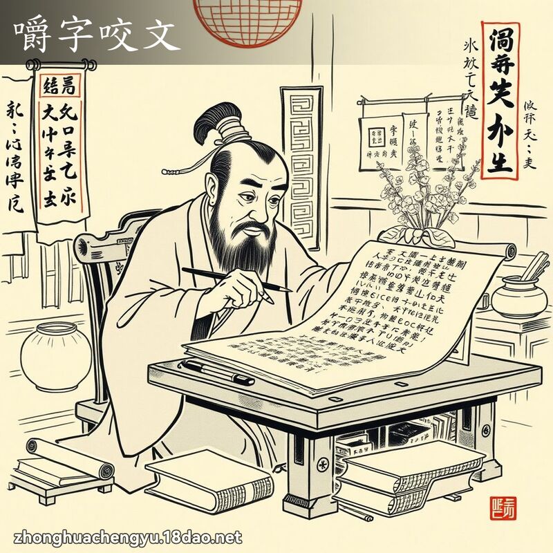 嚼字咬文 配图