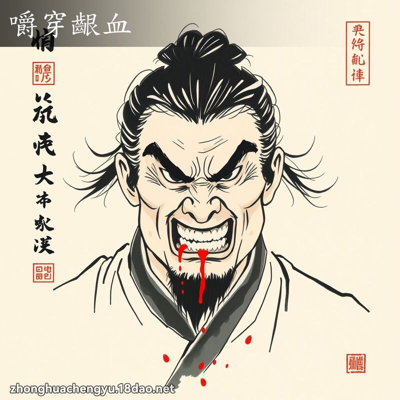 嚼穿齦血 配图