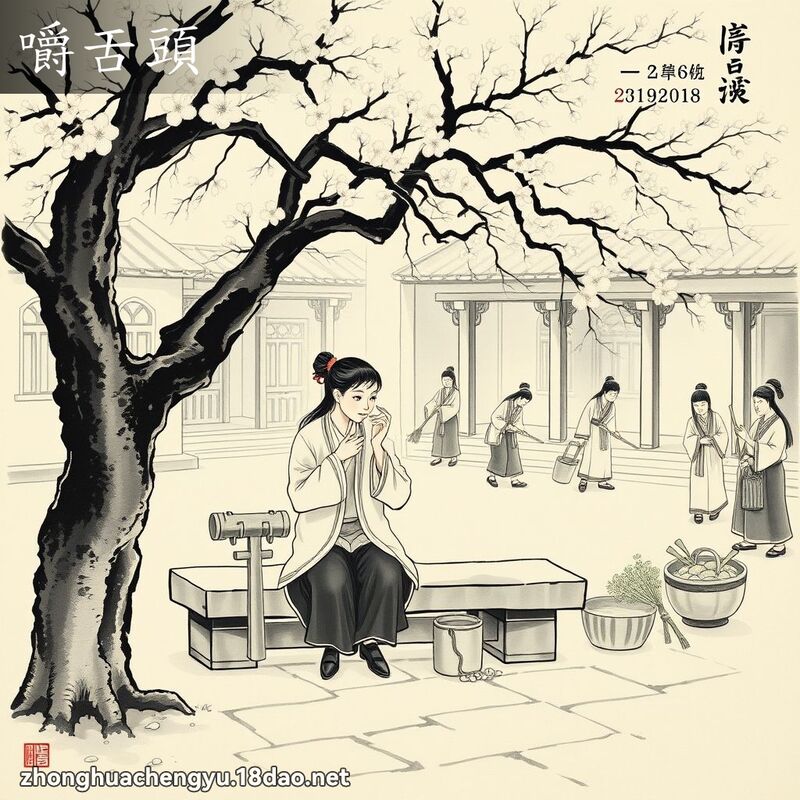 嚼舌頭 配图
