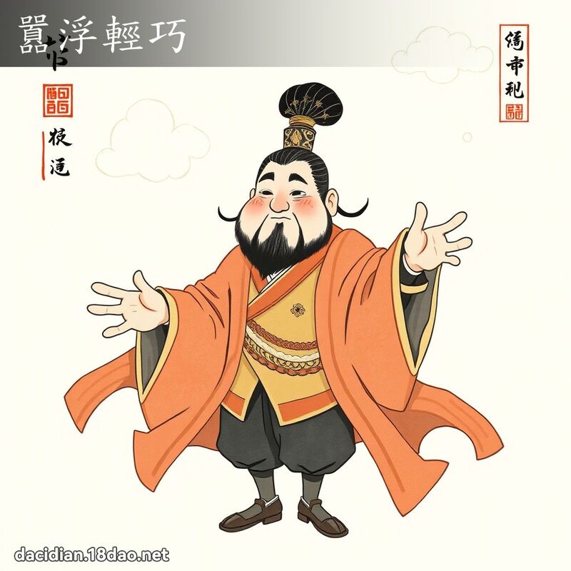 囂浮輕巧 - 中華成語配圖