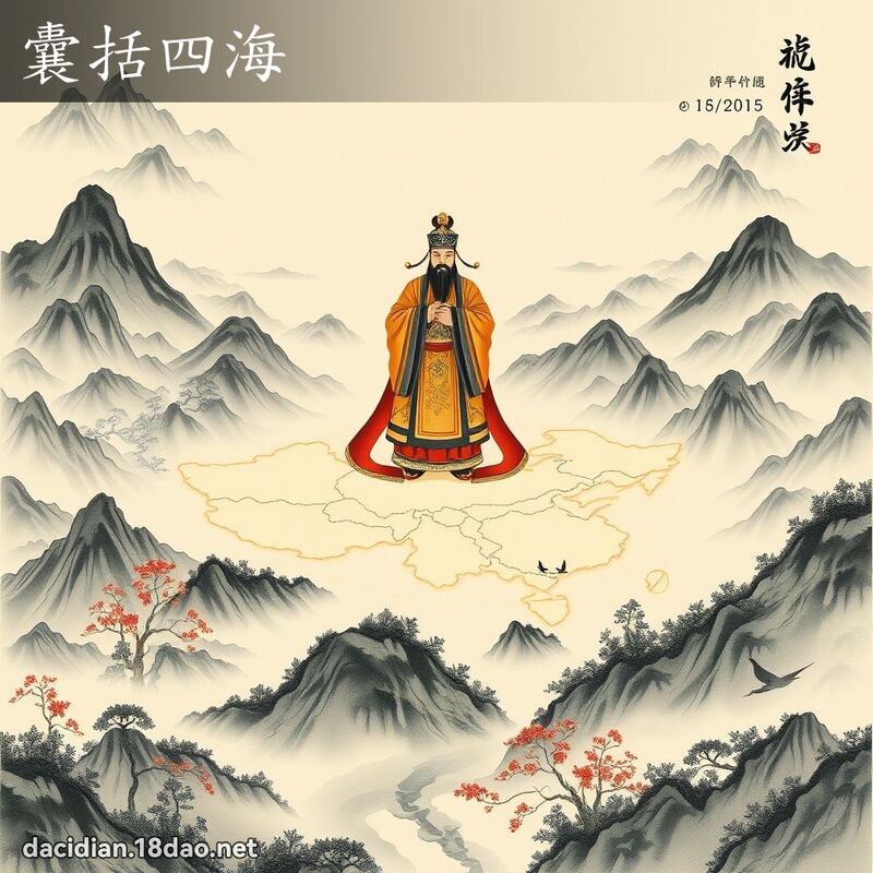 囊括四海 - 中華成語配圖