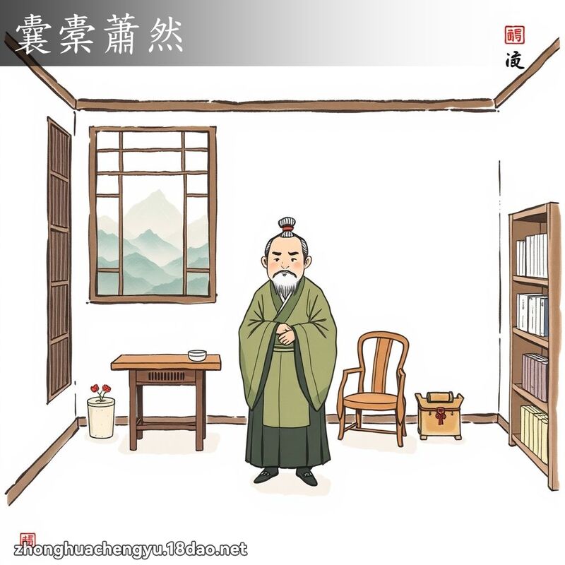 囊橐蕭然 配图