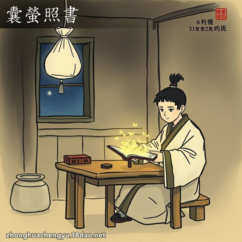 囊螢照書 配图