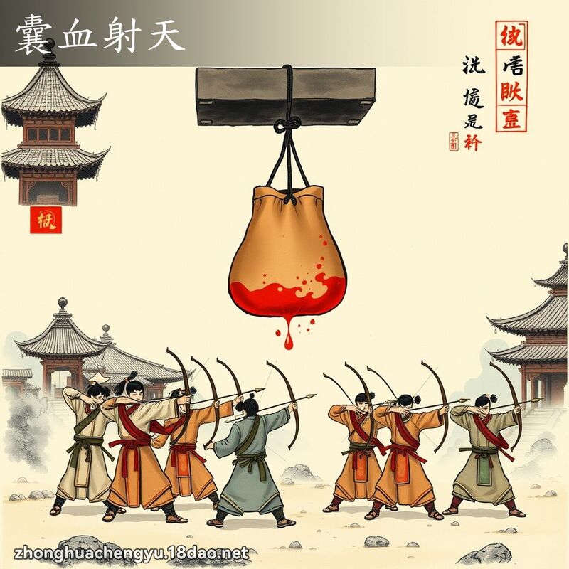 囊血射天 配图