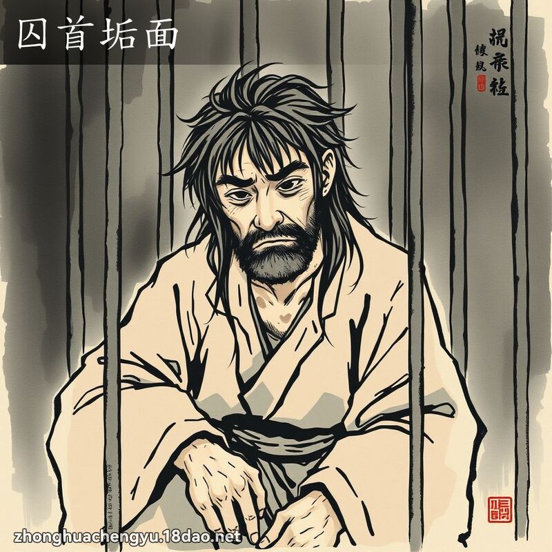 囚首垢面 配图