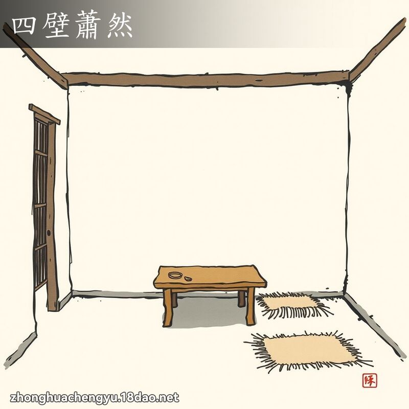 四壁蕭然 配图