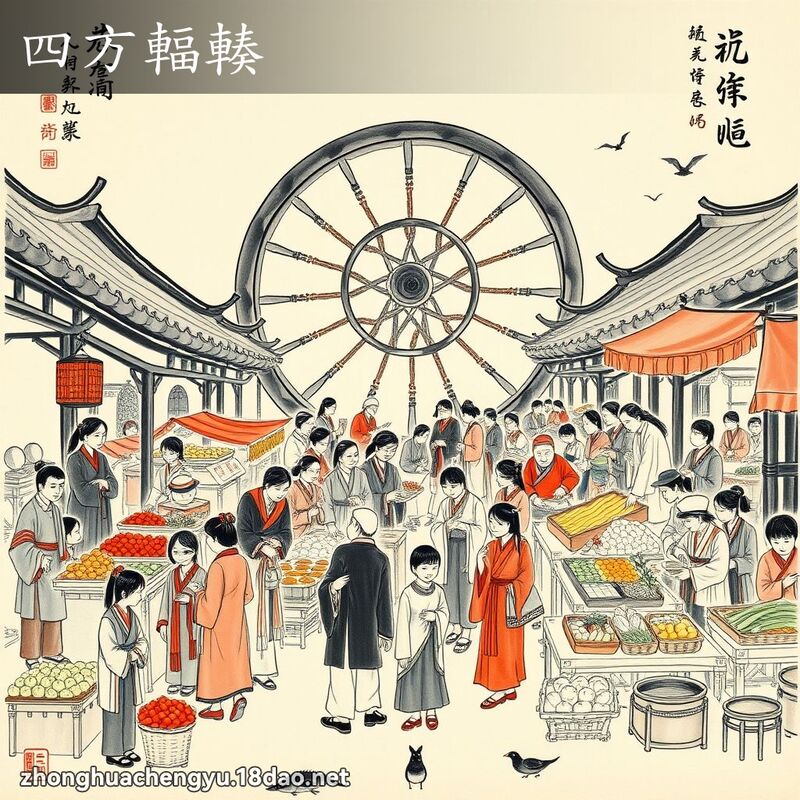 四方辐輳 配图