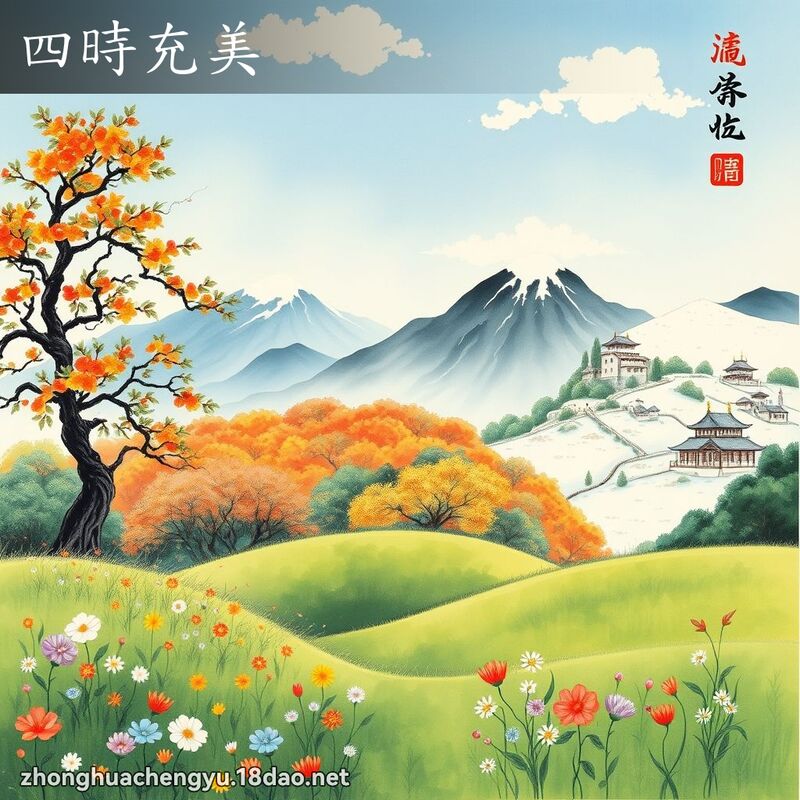 四时充美 配图