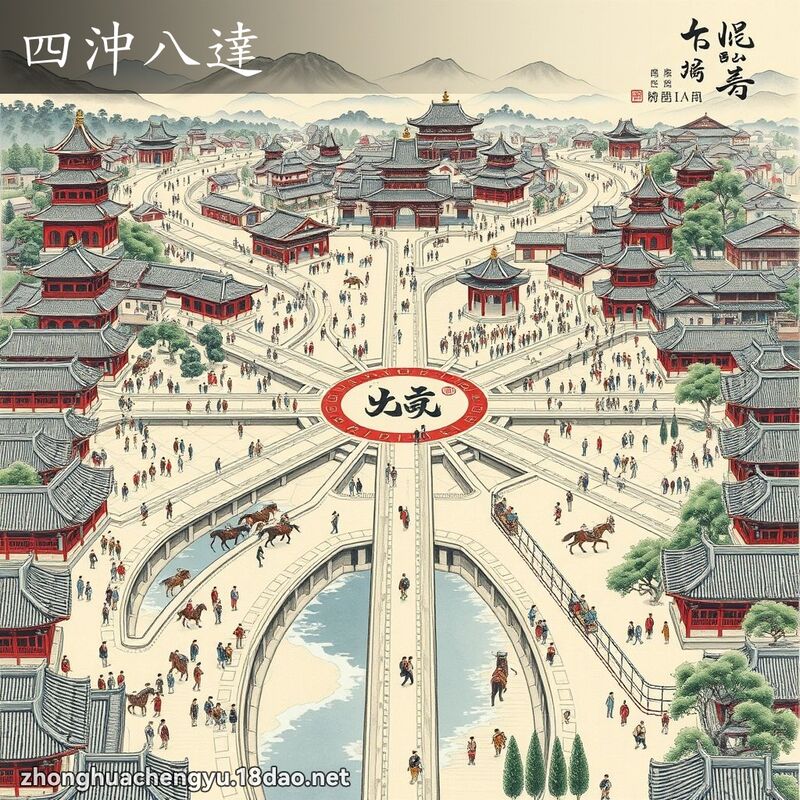 四冲八达 配图