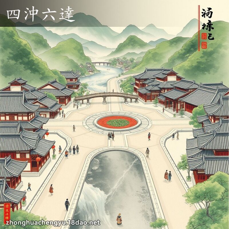 四冲六达 配图