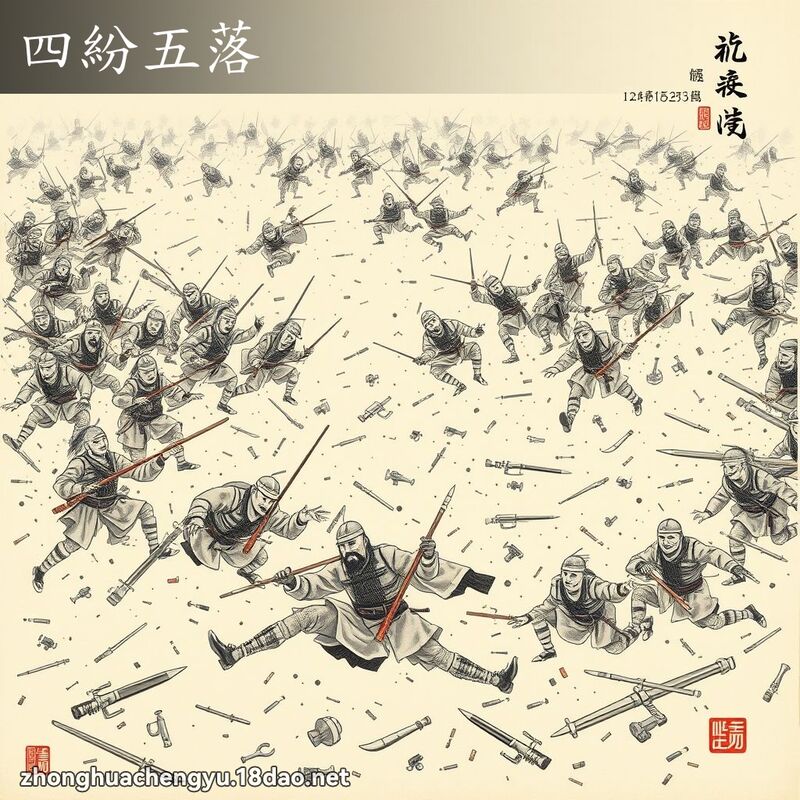 四纷五落 配图