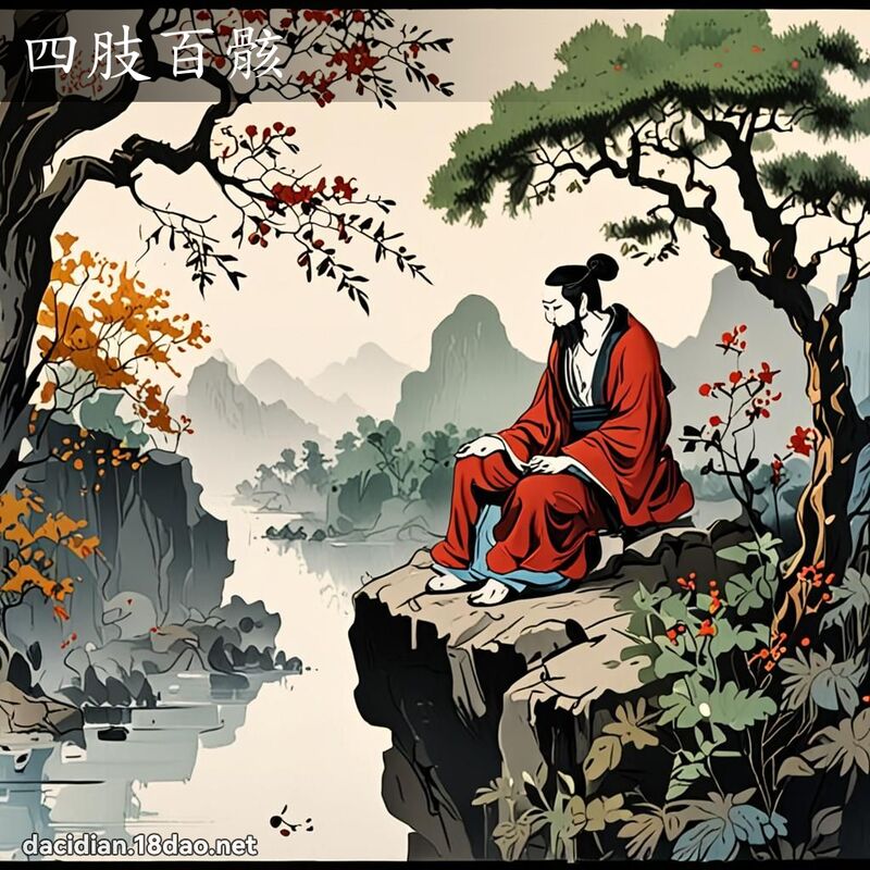 四肢百骸 - 中華成語配圖