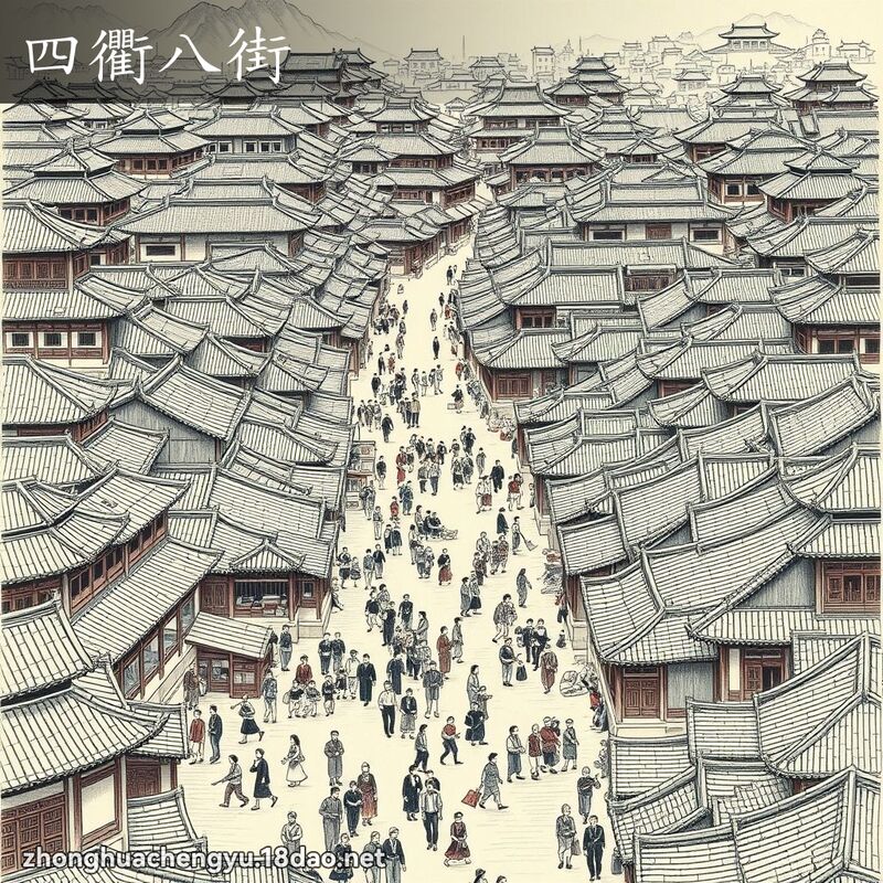 四衢八街 - 中华成语配图