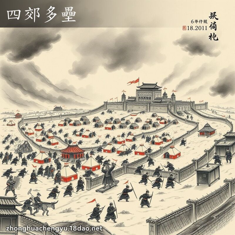 四郊多垒 - 中华成语配图