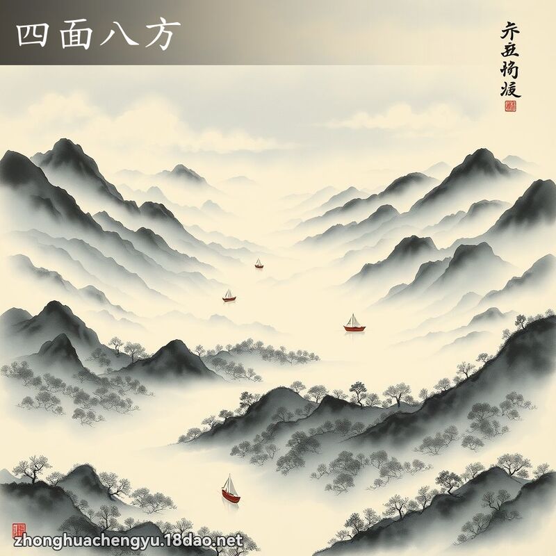 四面八方 - 中华成语配图