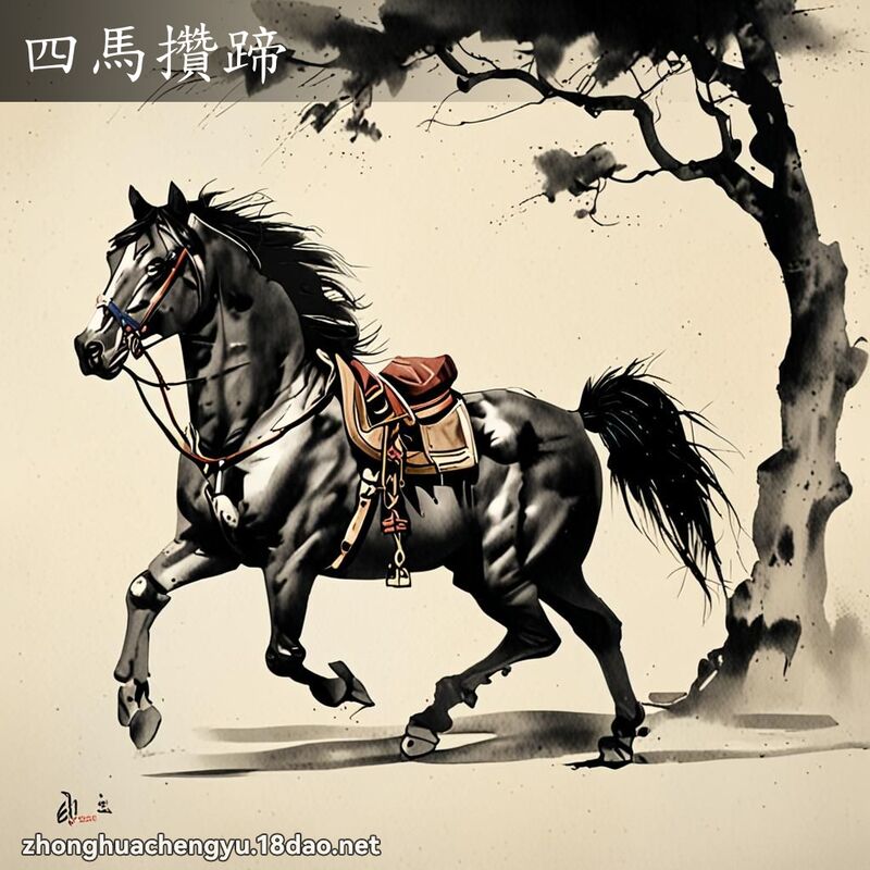 四马攒蹄 配图