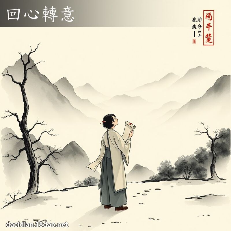 回心转意 - 中华成语配图