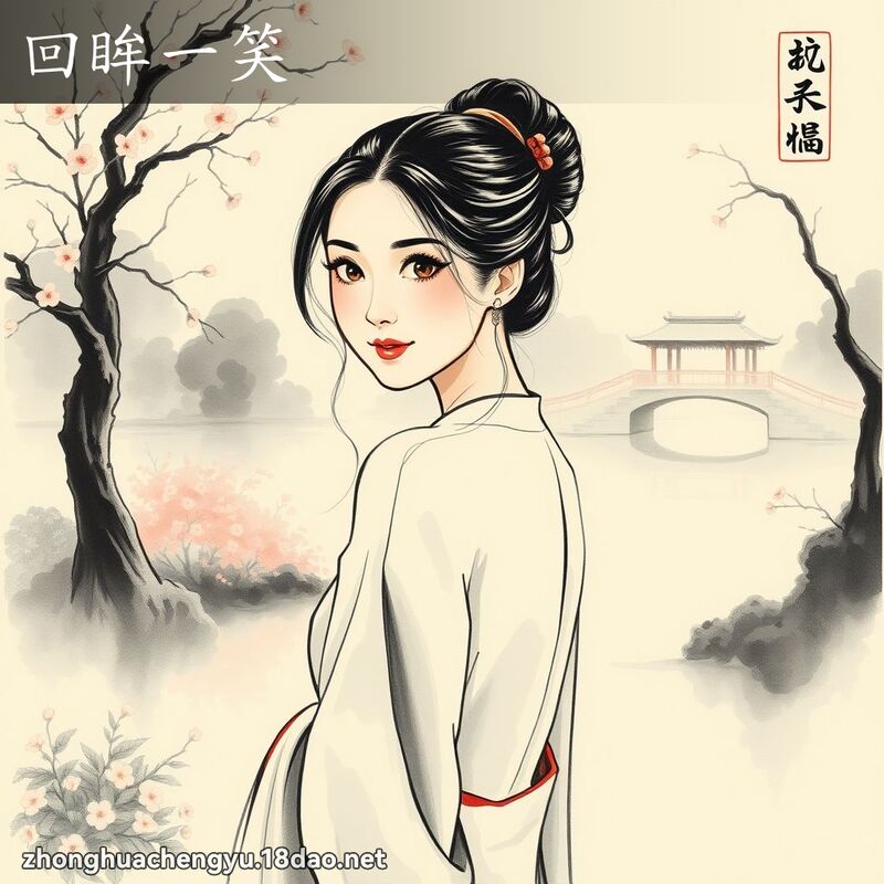 回眸一笑 配图