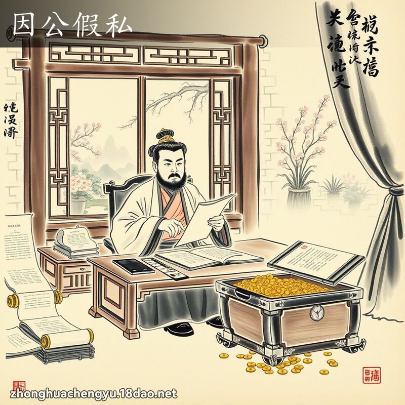 因公假私 配图