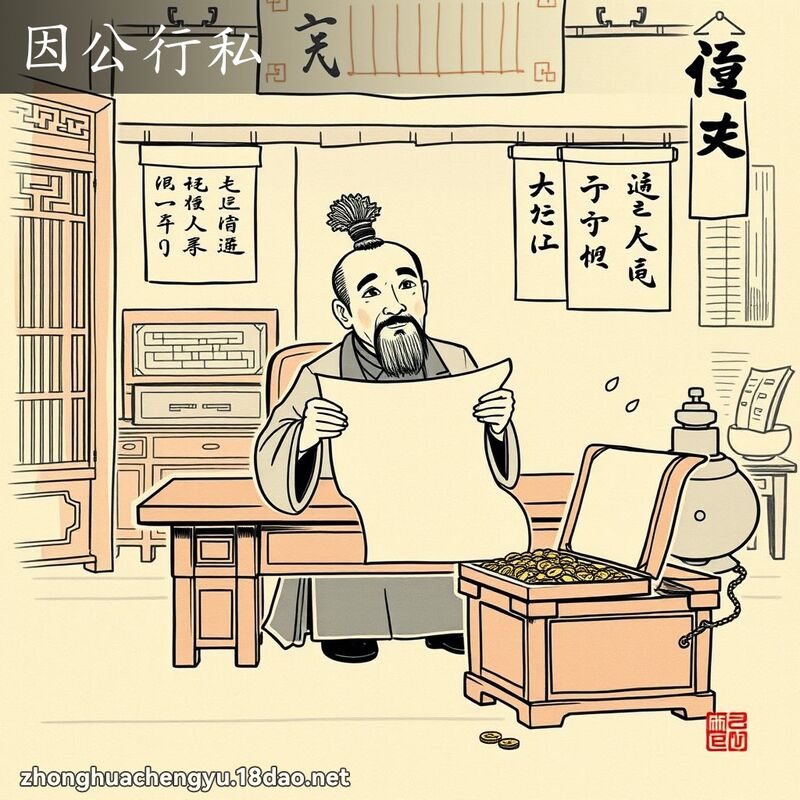 因公行私 配图