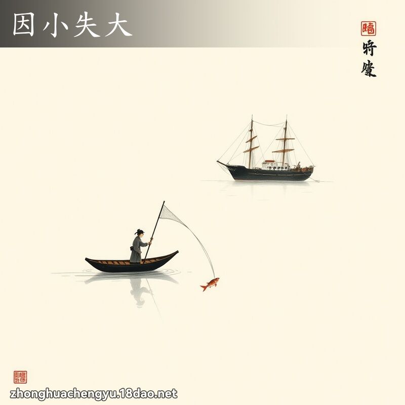 因小失大 配图