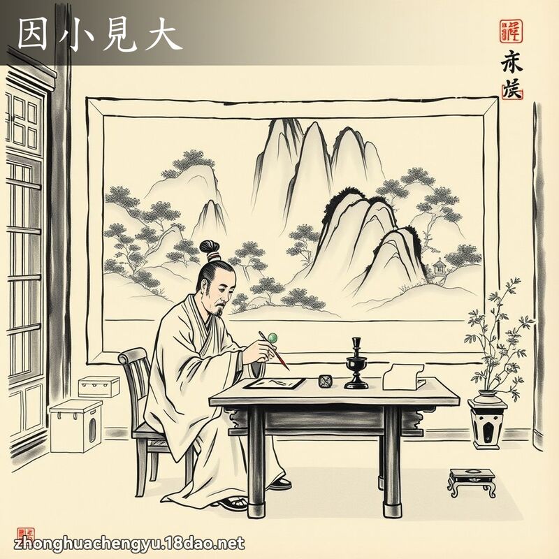 因小见大 配图