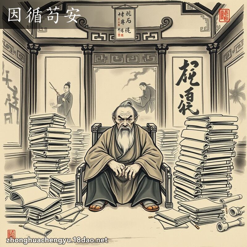 因循苟安 配图