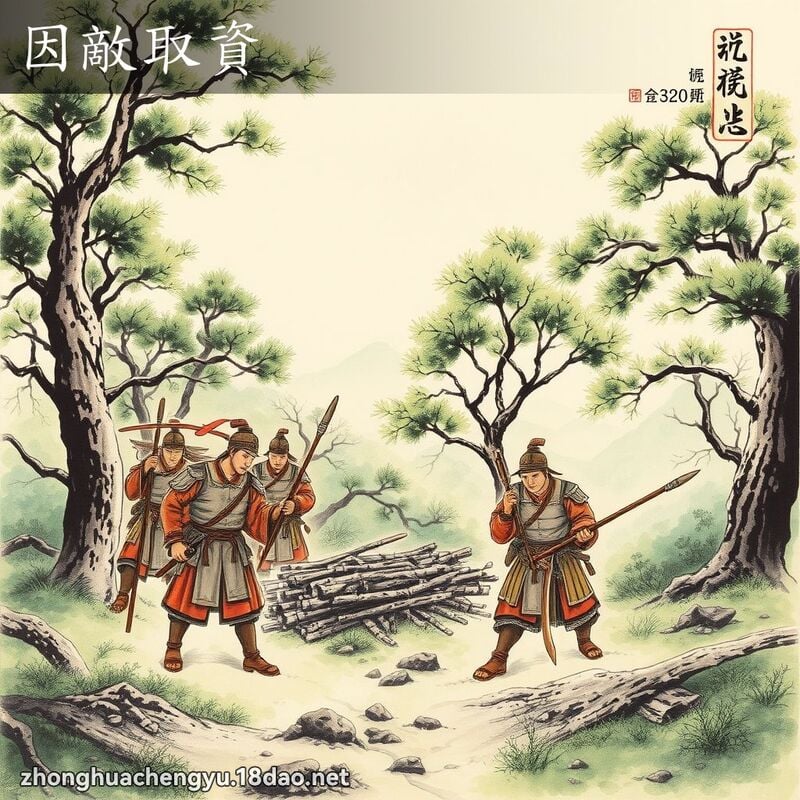 因敌取资 配图