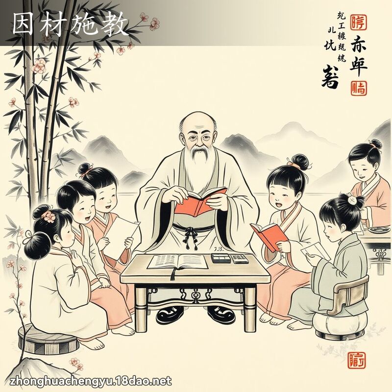 因材施教 配图