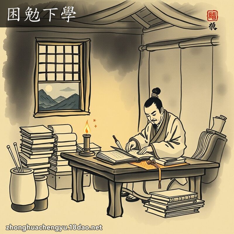 困勉下学 配图
