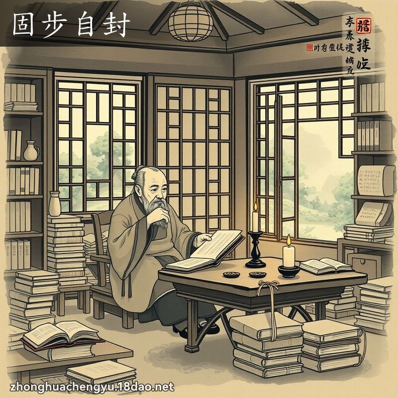 固步自封 配图