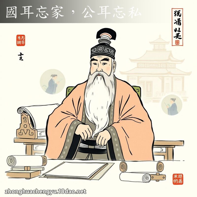 國耳忘家,公耳忘私 配图