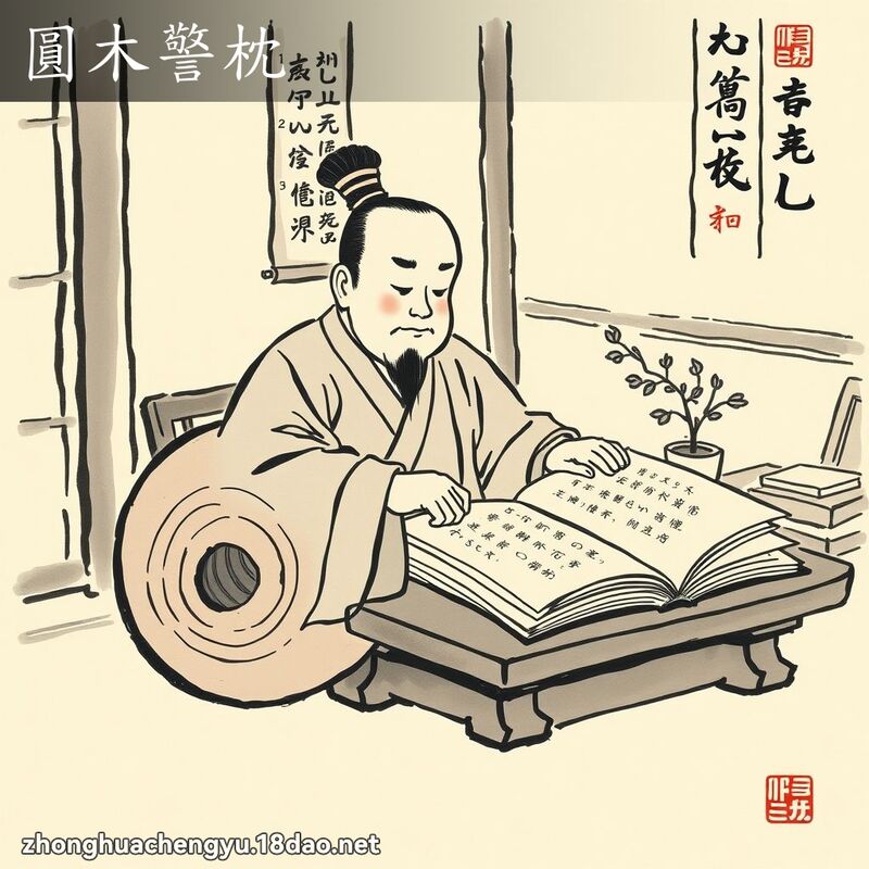 圓木警枕 配图