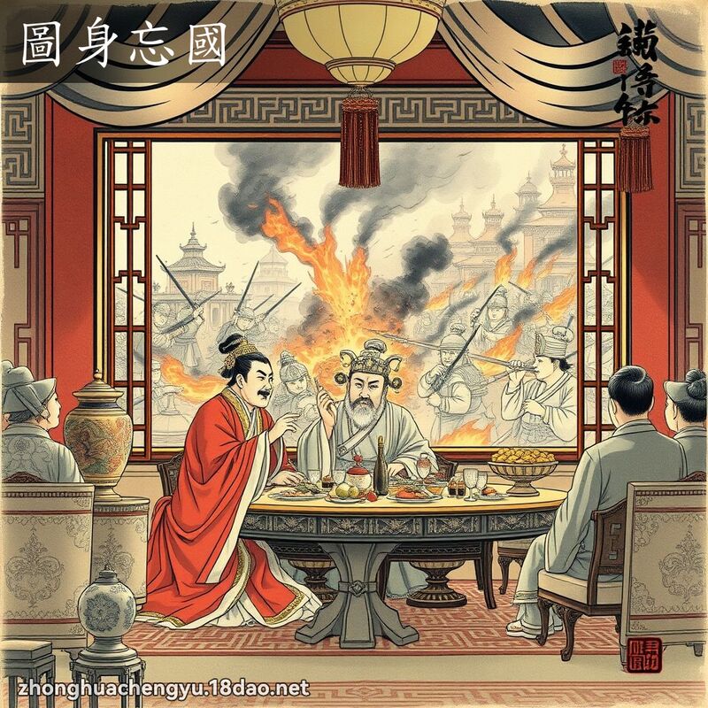 圖身忘國 配图