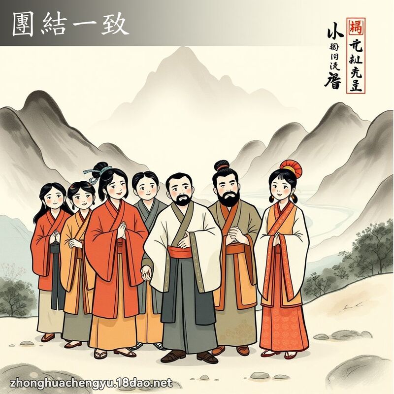 團結一致 配图