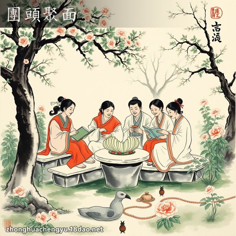 團頭聚面 配图