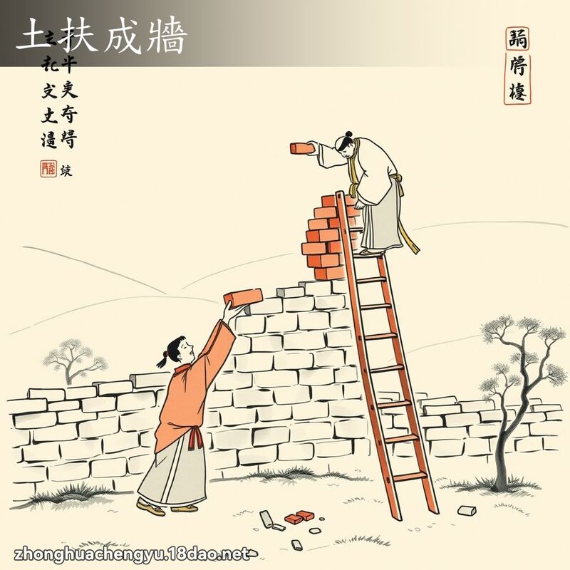 土扶成牆 配图