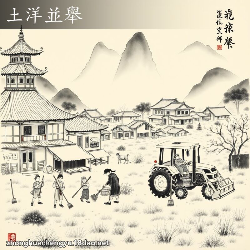 土洋並舉 配图