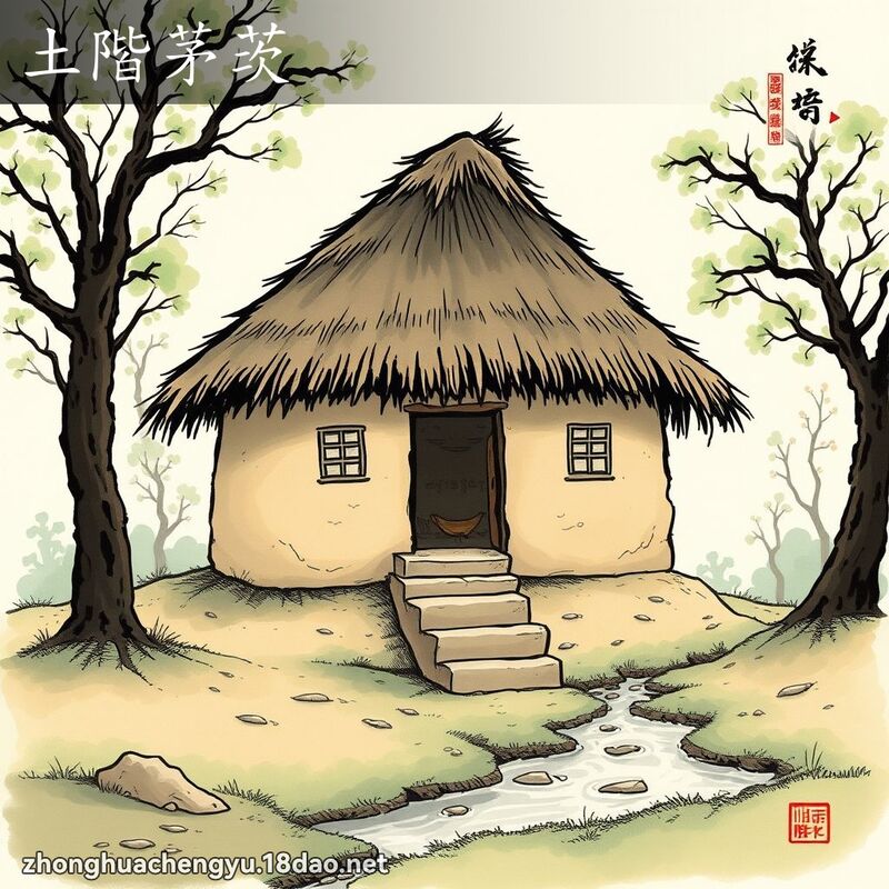 土階茅茨 配图