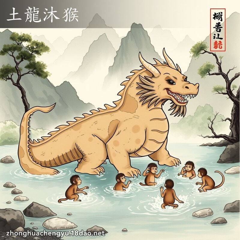 土龍沐猴 配图